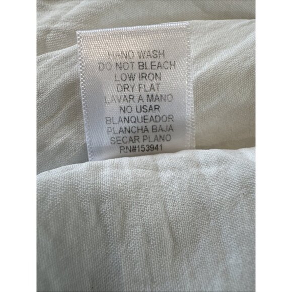 Misia White Collared Long Sleeve Button-Down Shirt With Brown Sequin Pocket XL - Picture 9 of 11